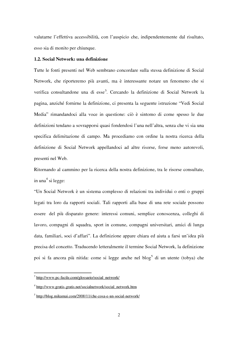 Anteprima della tesi: L'accessibilità nei Social Network: il caso Viadeo, Pagina 3