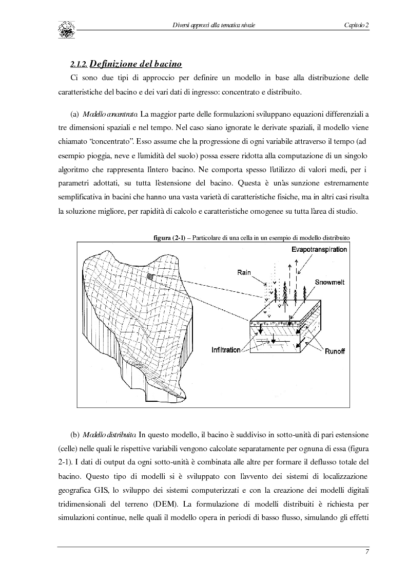 Anteprima della tesi: Elaborazione di un modello di fusione nivale per bacini alpini d’alta quota., Pagina 7