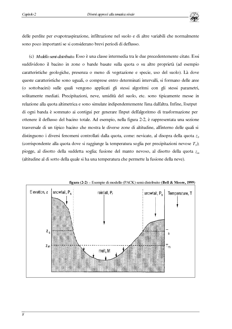 Anteprima della tesi: Elaborazione di un modello di fusione nivale per bacini alpini d’alta quota., Pagina 8