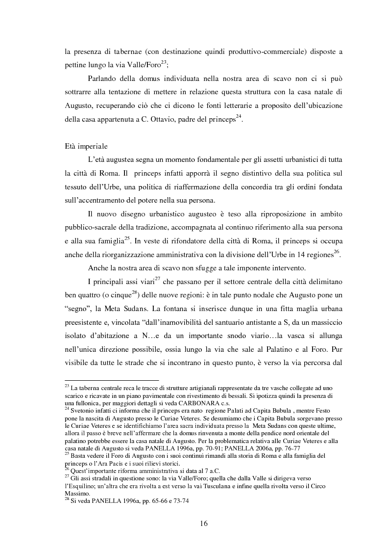 Anteprima della tesi: Le pendici nord-orientali del Palatino tra tarda antichità ed età moderna (Ambiente 2). Contesti, stratigrafia, storia, Pagina 12