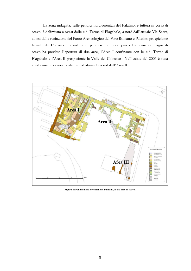 Anteprima della tesi: Le pendici nord-orientali del Palatino tra tarda antichità ed età moderna (Ambiente 2). Contesti, stratigrafia, storia, Pagina 4