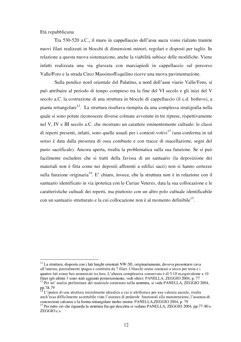 Anteprima della tesi: Le pendici nord-orientali del Palatino tra tarda antichità ed età moderna (Ambiente 2). Contesti, stratigrafia, storia, Pagina 8