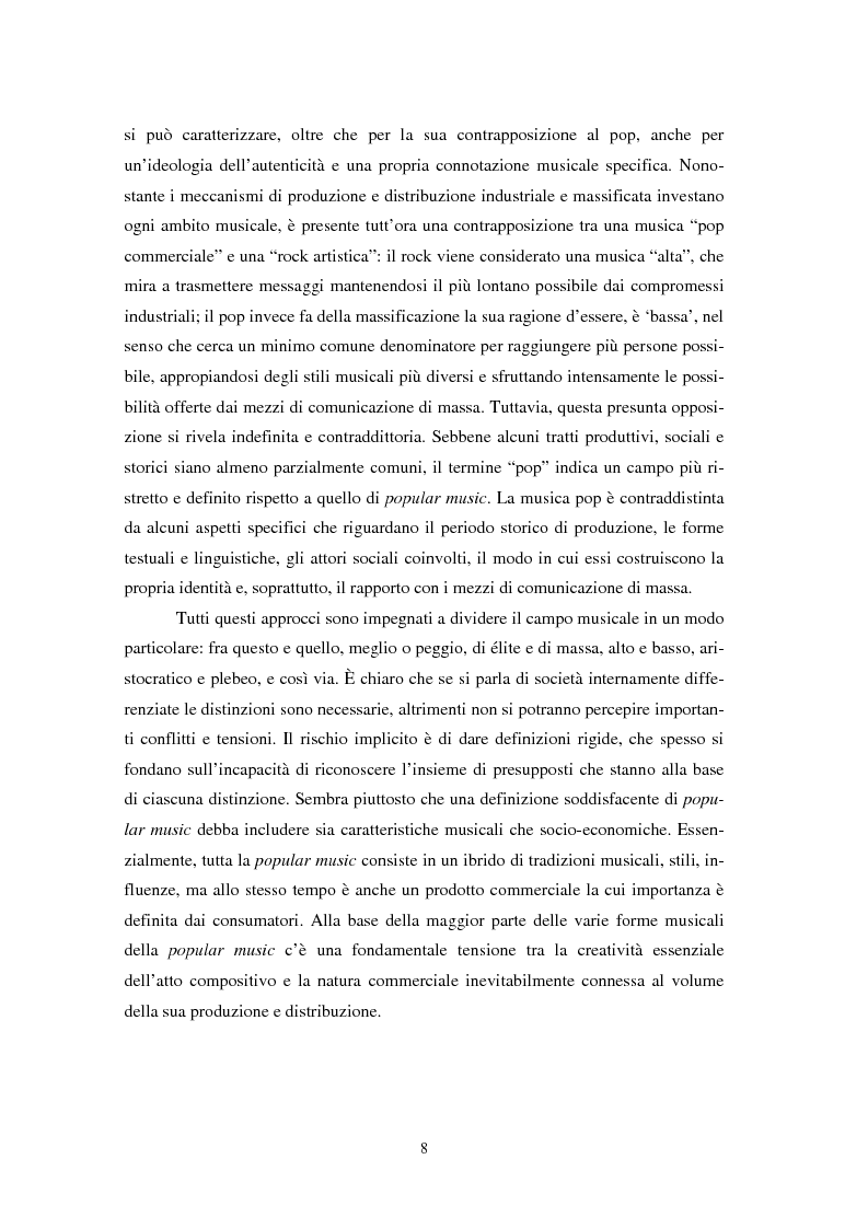 Anteprima della tesi: 100 partite sopra l'arcobaleno: uno studio sul fenomeno cover nella popular music, Pagina 5