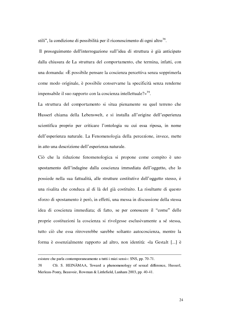 Estratto dalla tesi: Il vuoto come rovescio del visibile. Corporeità e linguaggio in Maurice Merleau-Ponty