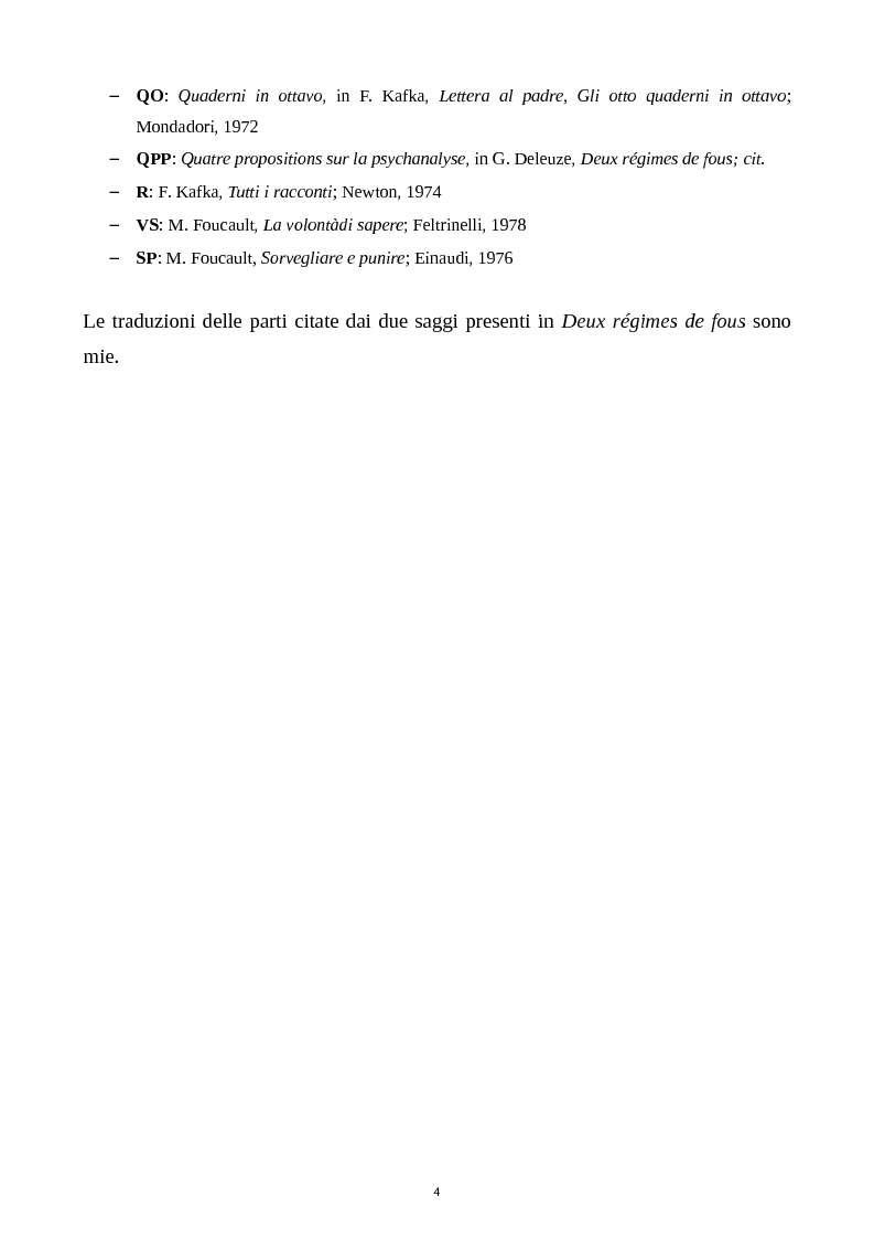 Anteprima della tesi: Potere e Resistenza; Kafka, Deleuze, Foucault, Pagina 3