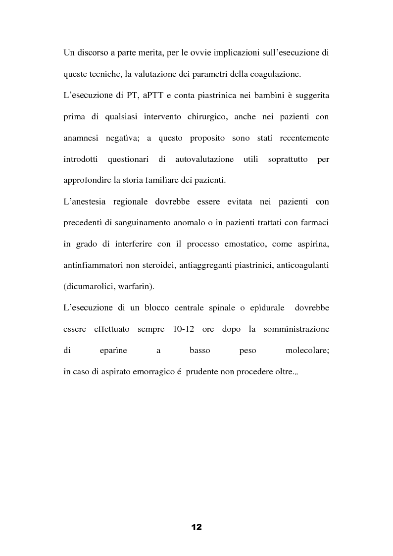 Anteprima della tesi: Anestesia locoregionale nella chirurgia addominale del bambino, Pagina 5