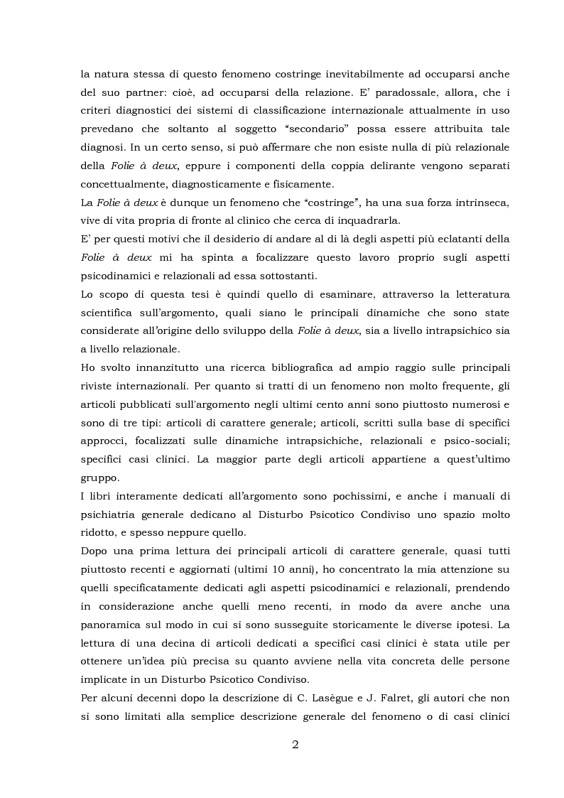 Anteprima della tesi: Folie à deux: dinamiche intrapsichiche e relazionali, Pagina 6