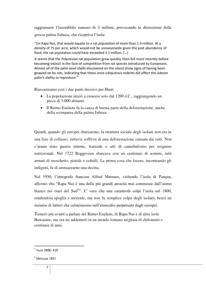 Anteprima della tesi: Ecocidio o genocidio? Analisi su civiltà che non erano destinate a morire, Pagina 8