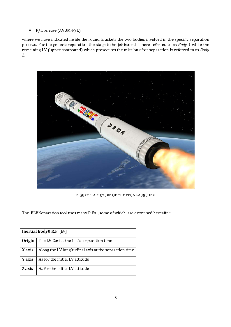 Anteprima della tesi: 3D algorithm for launch vehicle stages separation analysis, Pagina 4