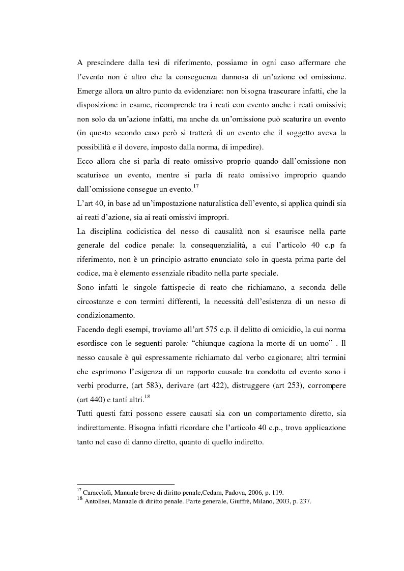 Anteprima della tesi: Il rapporto di causalità e il suo accertamento nella responsabilità medica, Pagina 8