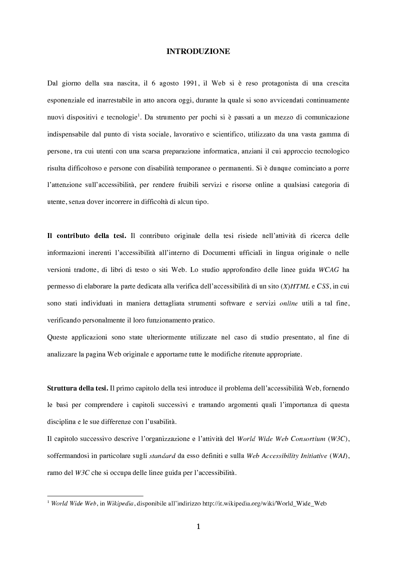 Anteprima della tesi: Analisi dell'accessibilità dei siti web, Pagina 4