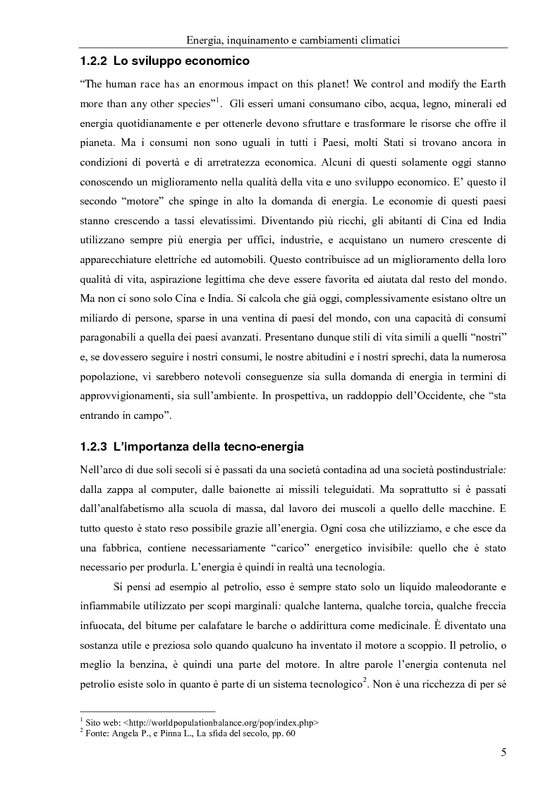 Anteprima della tesi: Consumi di energia, fonti rinnovabili e risparmio energetico, Pagina 6