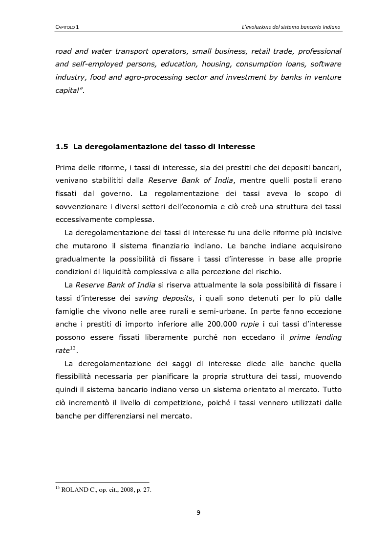 Anteprima della tesi: Il sistema finanziario indiano, Pagina 9