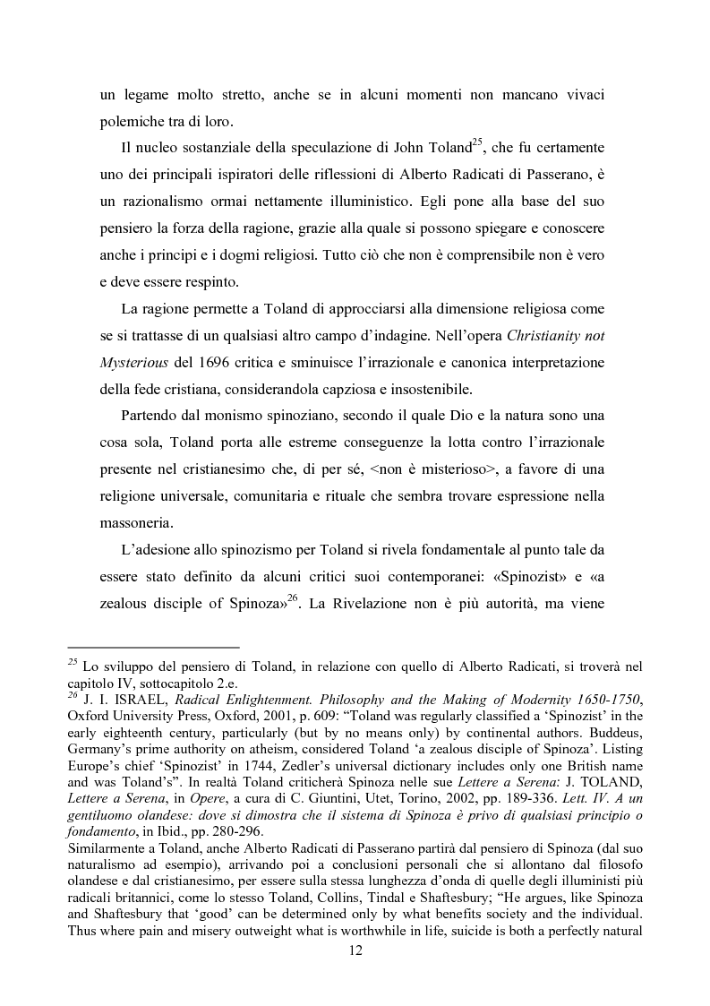 Anteprima della tesi: L'Illuminismo radicale in Italia e in Europa: Alberto Radicati, conte di Passerano, Pagina 11