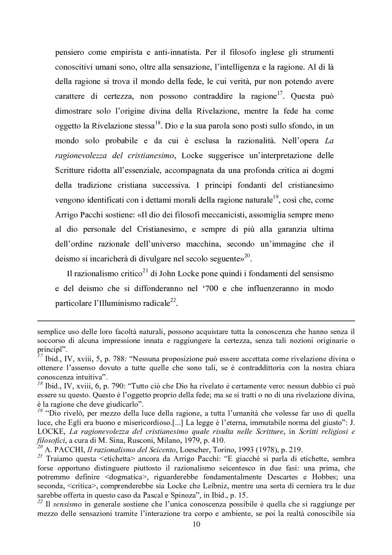 Anteprima della tesi: L'Illuminismo radicale in Italia e in Europa: Alberto Radicati, conte di Passerano, Pagina 9