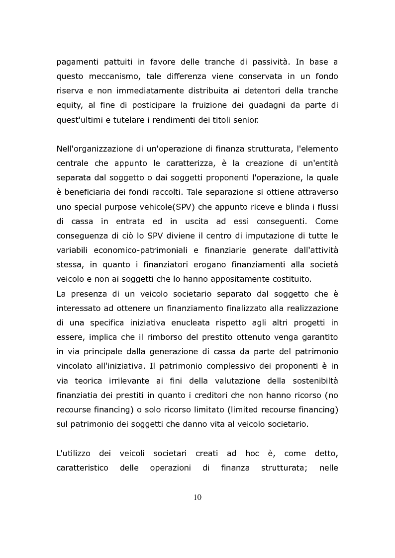 Anteprima della tesi: Le operazioni di finanza strutturata con particolare riguardo alle special situations, Pagina 8