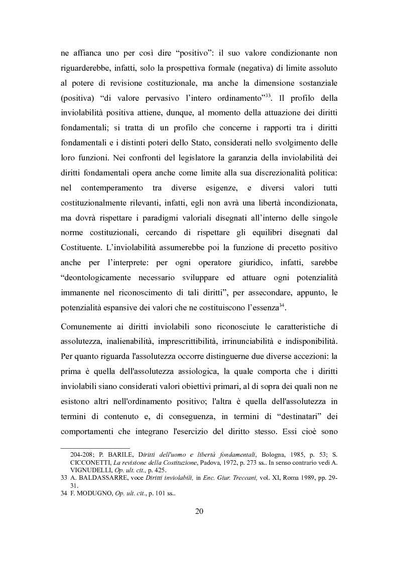 Anteprima della tesi: Principi costituzionali in tema di testamento biologico, Pagina 11