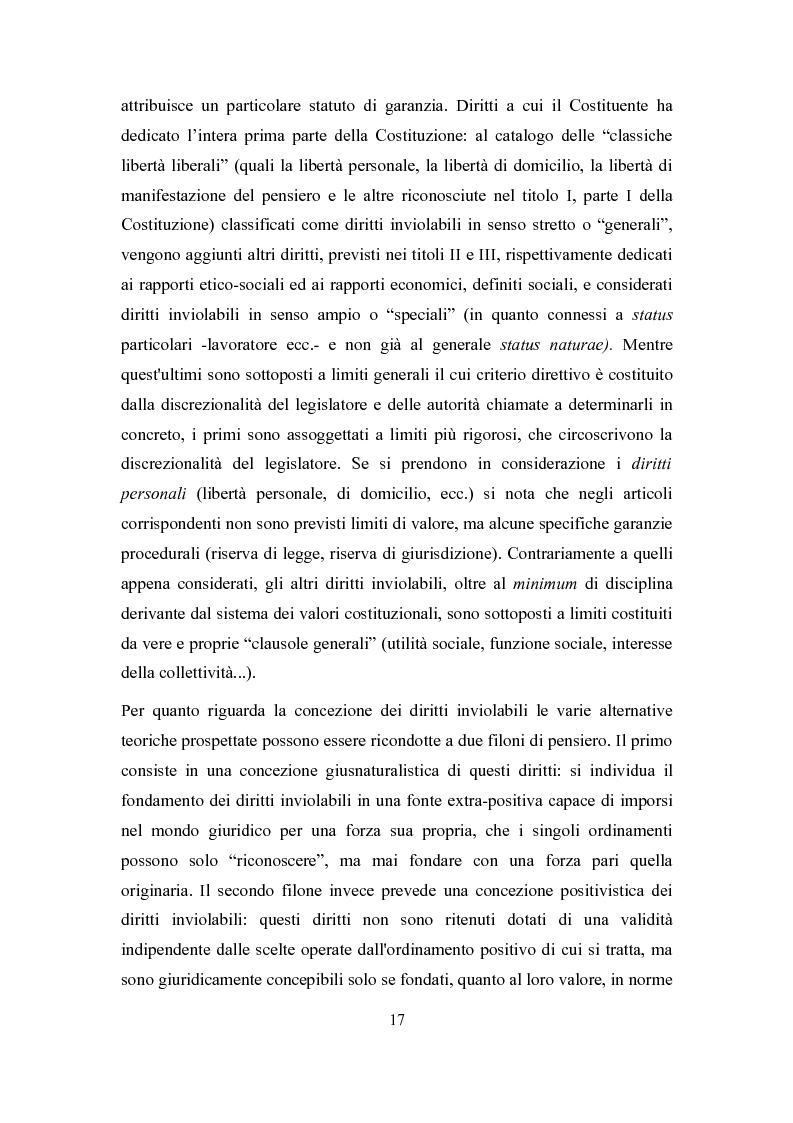 Anteprima della tesi: Principi costituzionali in tema di testamento biologico, Pagina 8