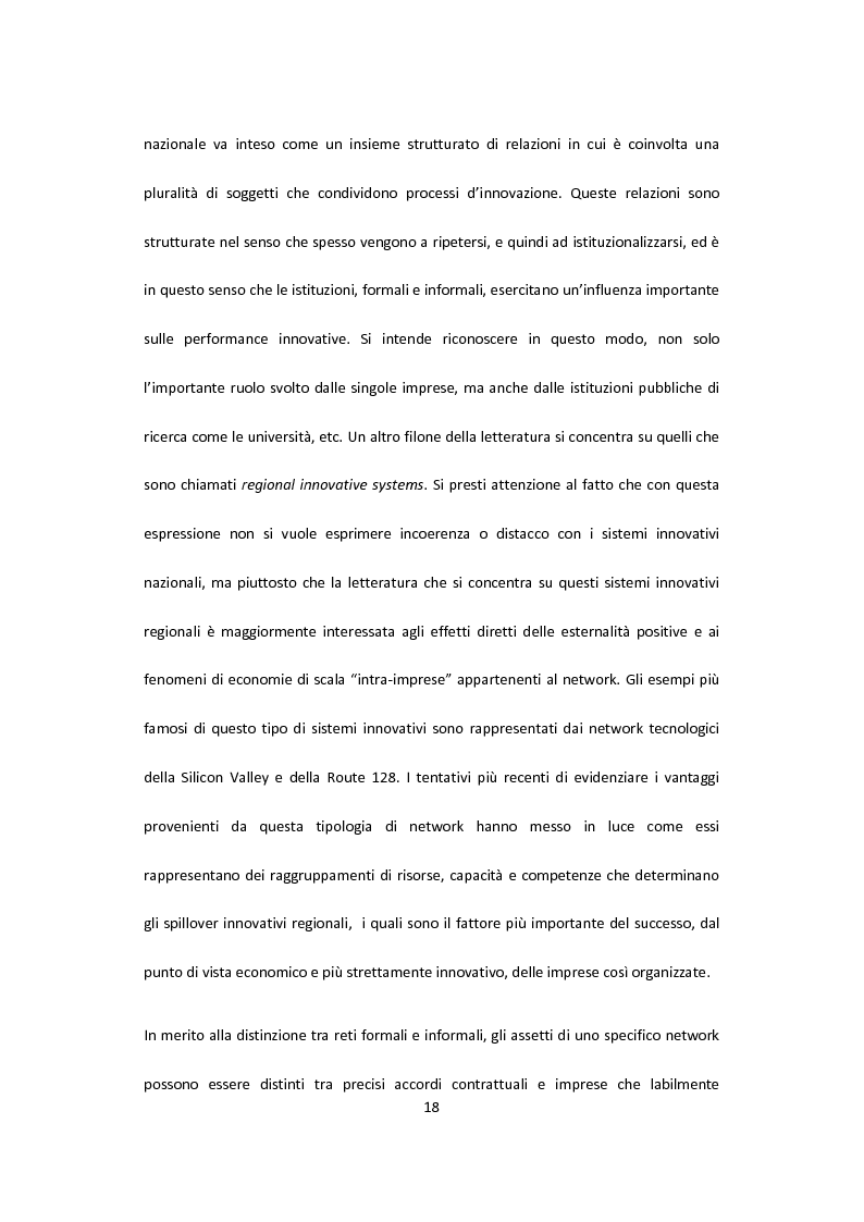 Anteprima della tesi: Brevetti, network e scenari competitivi. Analisi della capacità innovativa delle imprese italiane, Pagina 13