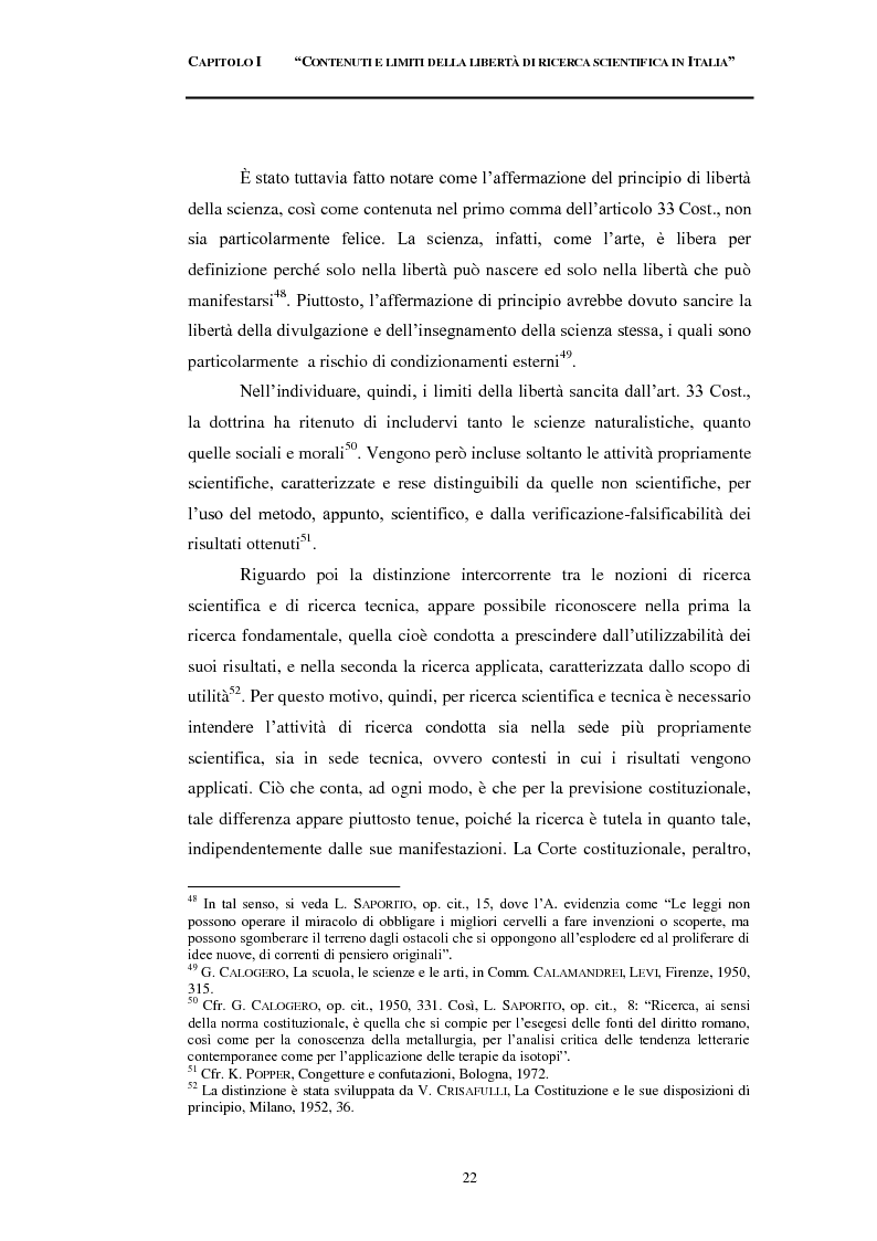 Estratto dalla tesi: Embrione vs ricerca scientifica. Analisi comparata con l’ordinamento spagnolo