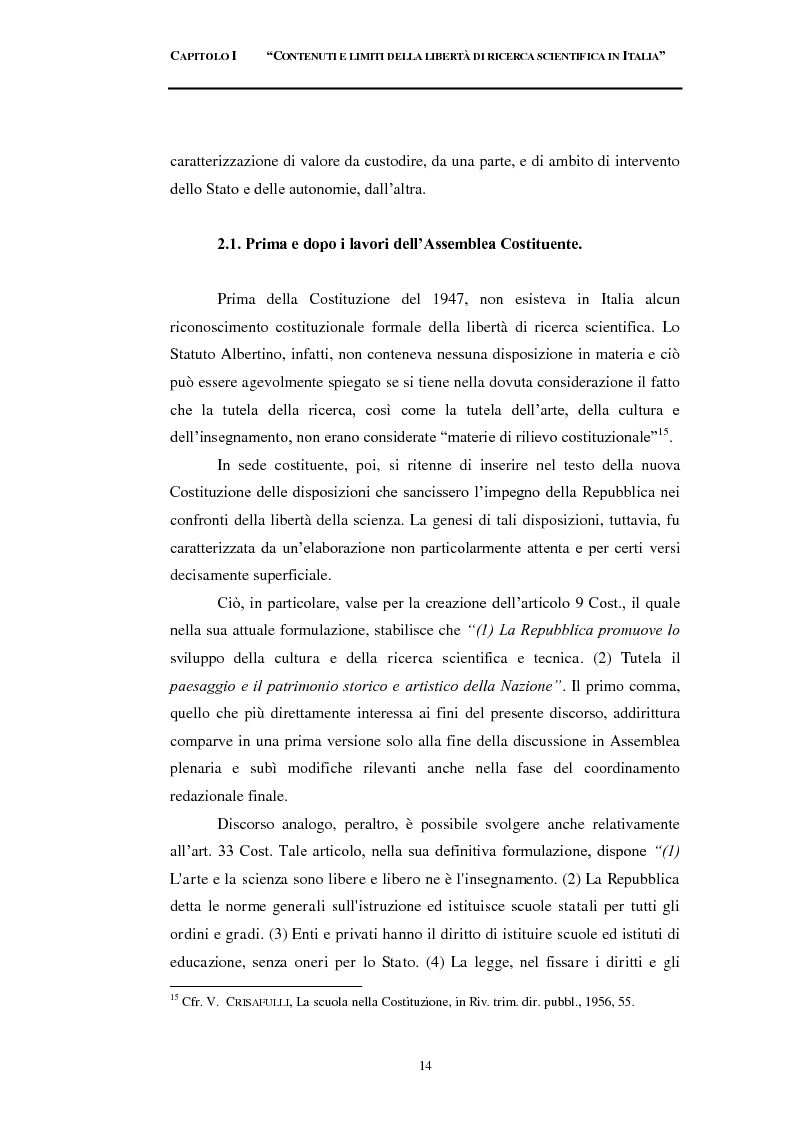 Anteprima della tesi: Embrione vs ricerca scientifica. Analisi comparata con l’ordinamento spagnolo, Pagina 10