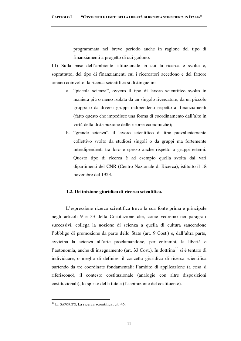 Anteprima della tesi: Embrione vs ricerca scientifica. Analisi comparata con l’ordinamento spagnolo, Pagina 7