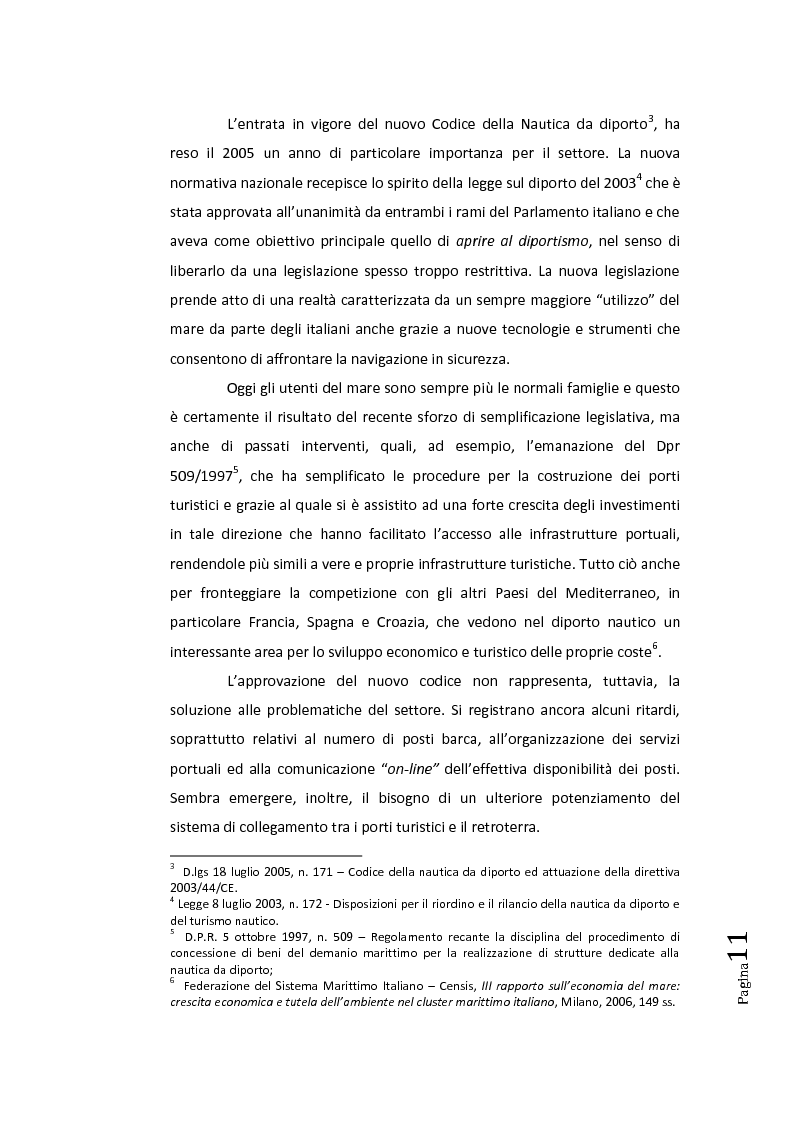 Anteprima della tesi: Disciplina legislativa della nautica da diporto, Pagina 5