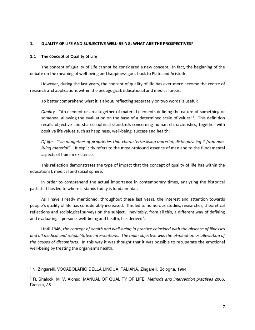 Anteprima della tesi: Quality of Life and Free Time in the Disabled Child – A Play-Area Experience, Pagina 5