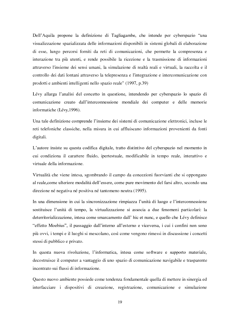 Estratto dalla tesi: Il gambling online patologico, tra comunità reale e comunità virtuale