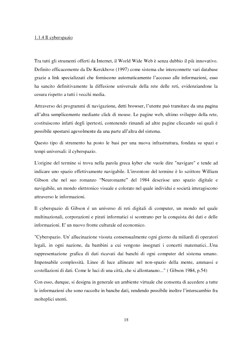 Anteprima della tesi: Il gambling online patologico, tra comunità reale e comunità virtuale, Pagina 15