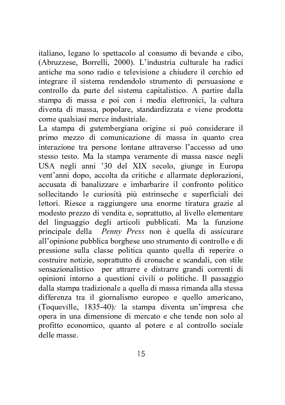 Anteprima della tesi: Dai programmi televisivi alla stampa. Analisi della critica televisiva., Pagina 10