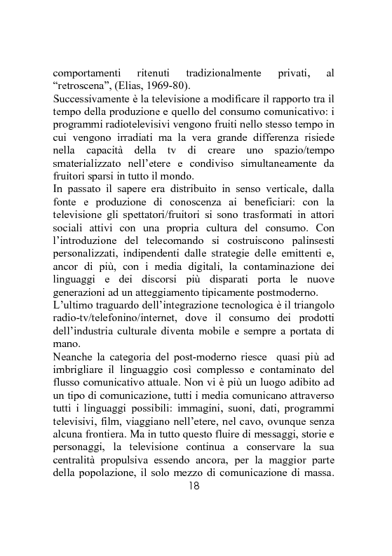 Anteprima della tesi: Dai programmi televisivi alla stampa. Analisi della critica televisiva., Pagina 13