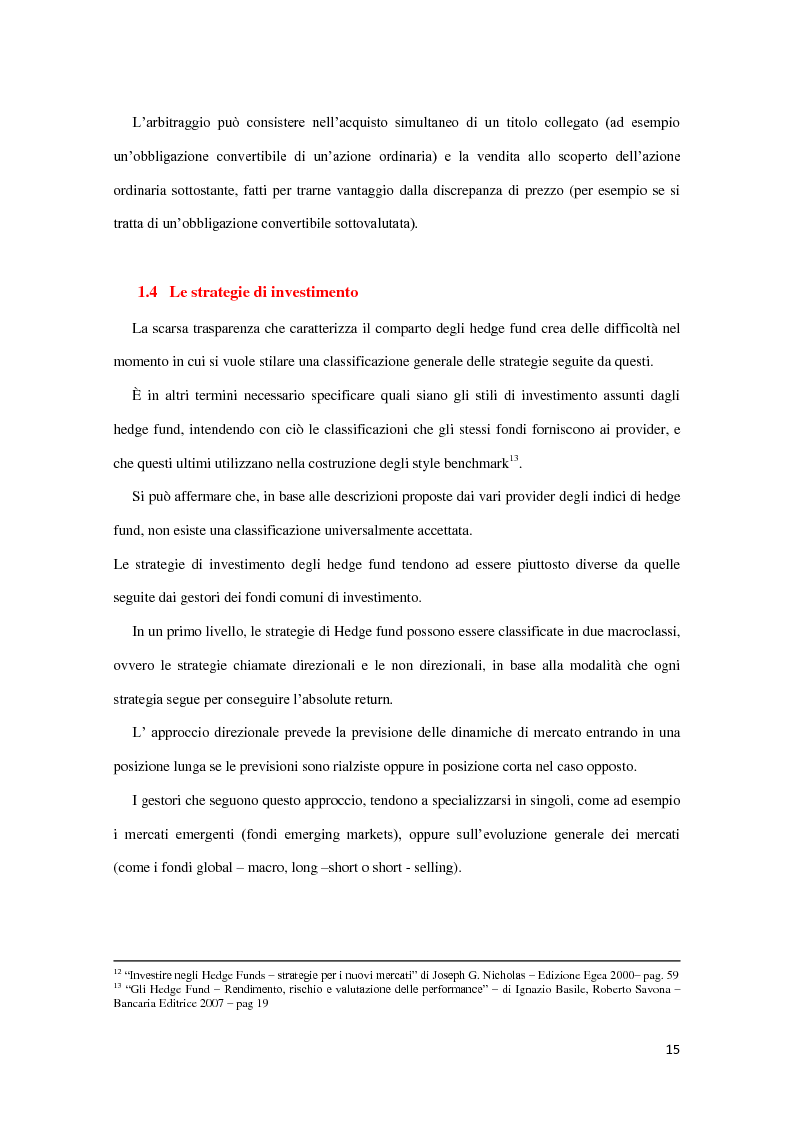 Anteprima della tesi: Metodologie di analisi delle performance degli hedge fund prima e durante la crisi finanziaria, Pagina 11