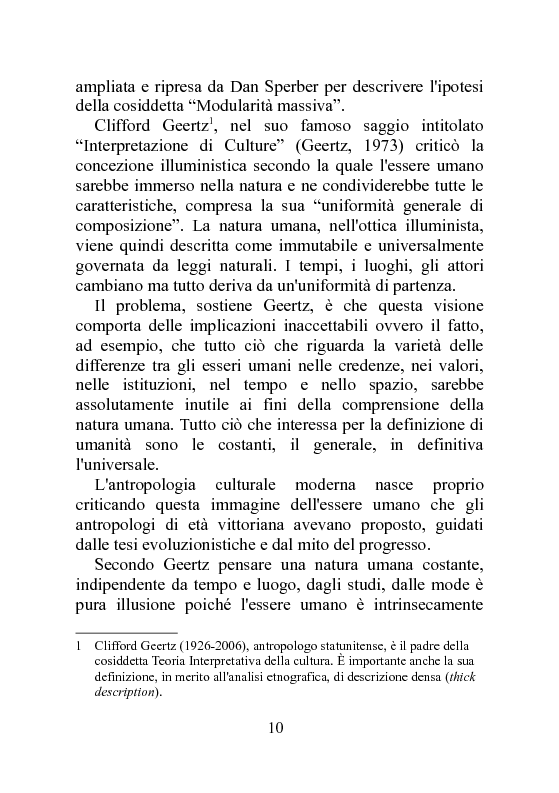 Anteprima della tesi: Le basi bio-cognitive delle credenze religiose, Pagina 9