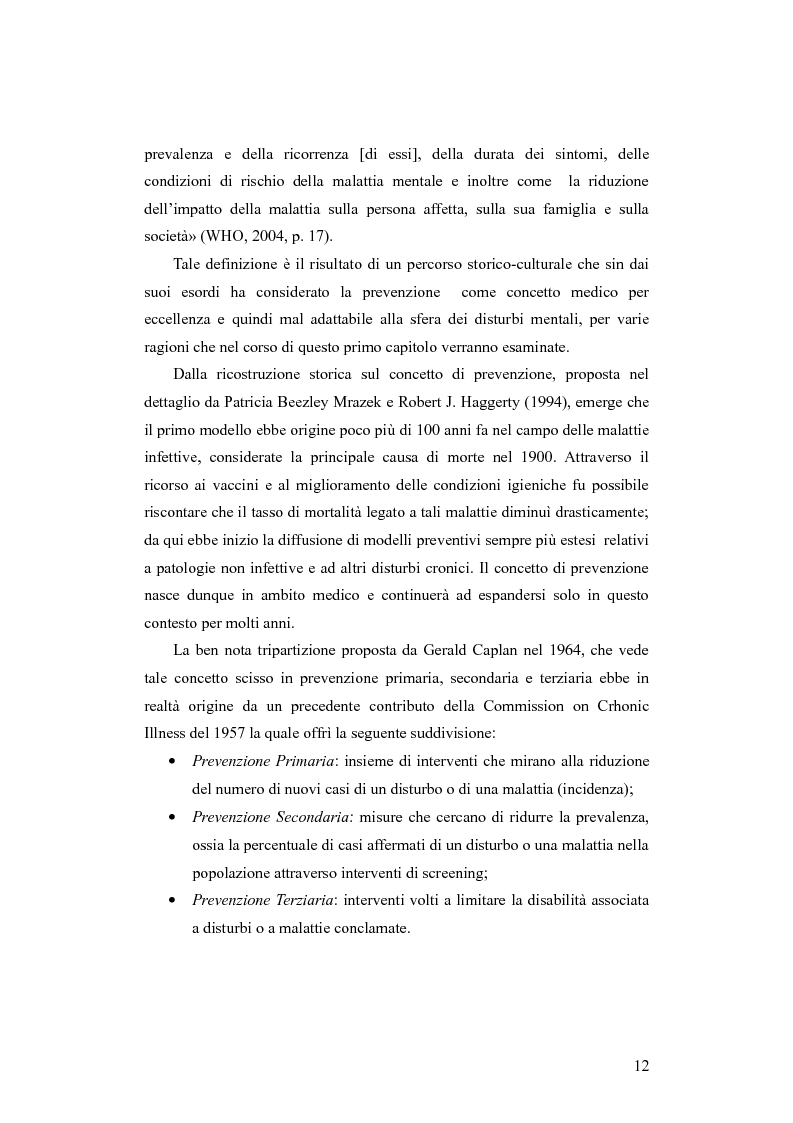 Anteprima della tesi: I contributi della teoria dell'attaccamento alla prevenzione del disagio psichico in età evolutiva, Pagina 8