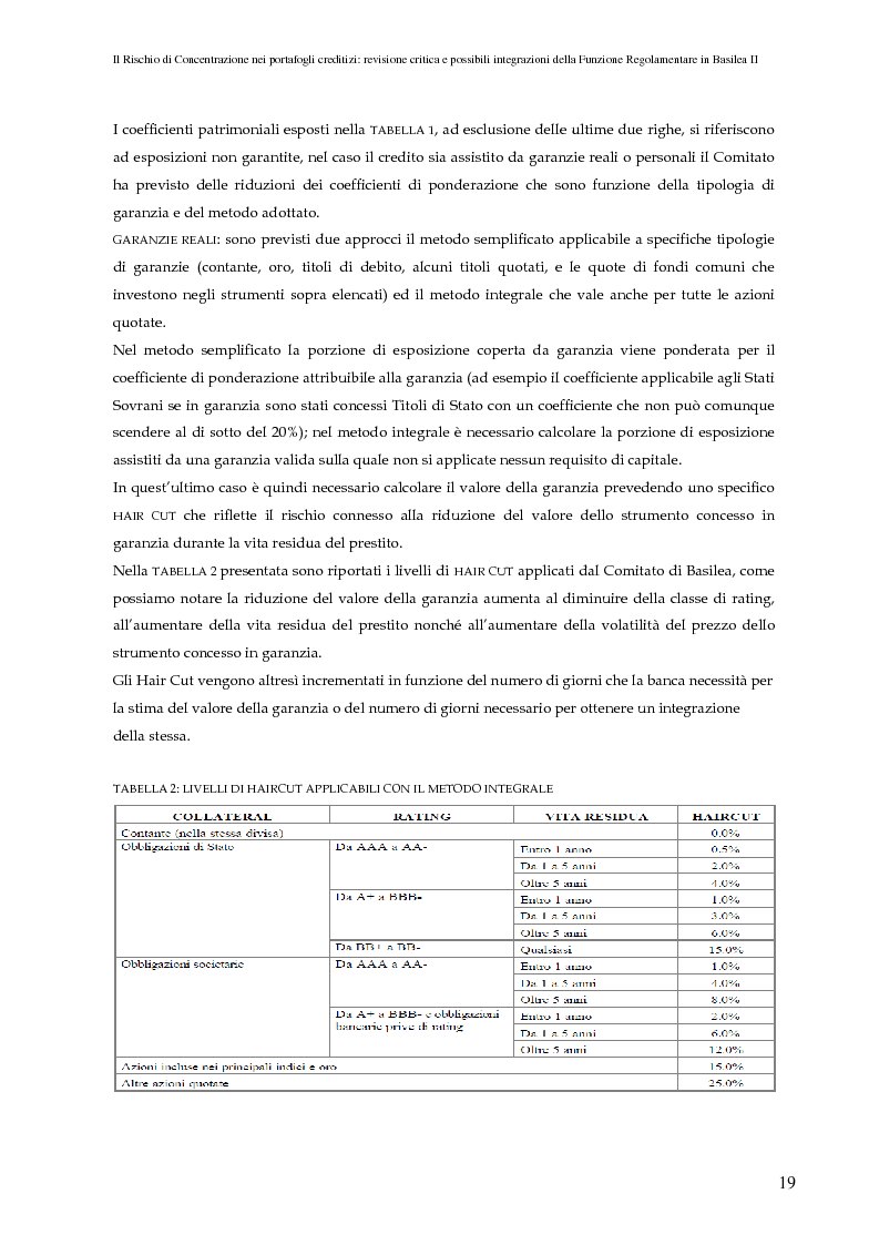 Anteprima della tesi: Il rischio di concentrazione nei portafogli creditizi: revisione critica e possibili integrazioni della funzione regolamentare in Basilea II, Pagina 14
