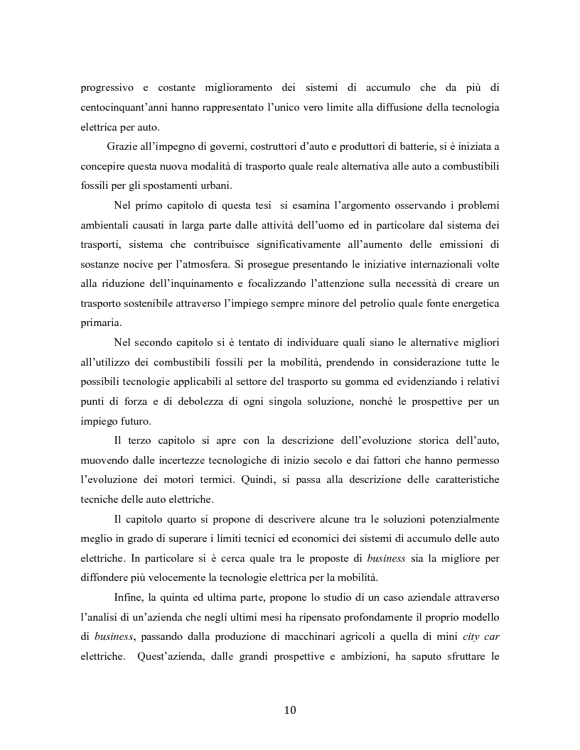 Anteprima della tesi: Criticità tecniche ed economiche nella diffusione dell'auto elettrica, Pagina 3