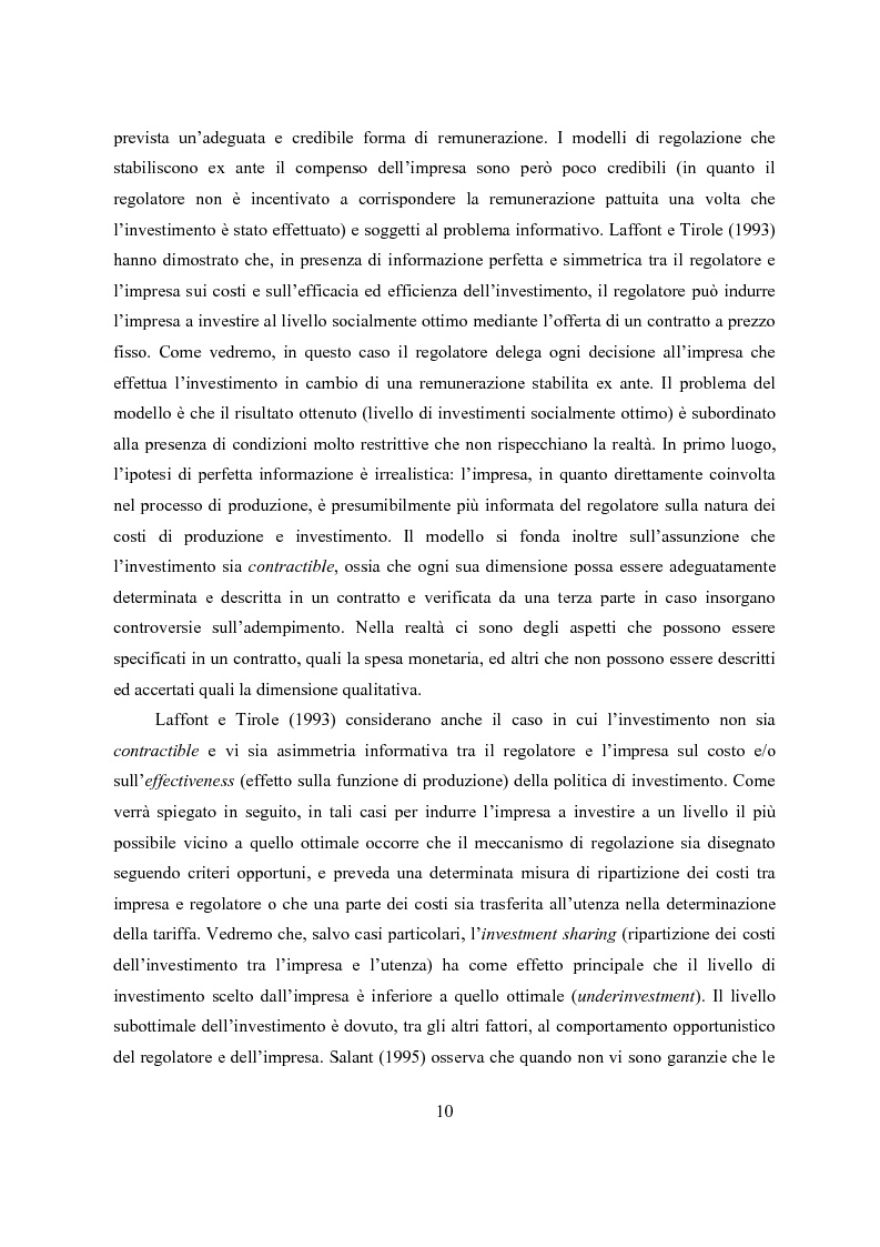 Anteprima della tesi: L'economia del settore idrico. Scelte di regolazione e struttura proprietaria, Pagina 11