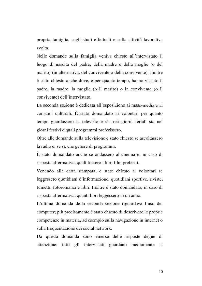 Anteprima della tesi: L'uso del dialetto e dell'italiano a Teggiano (Salerno). Un'inchiesta sul campo., Pagina 7