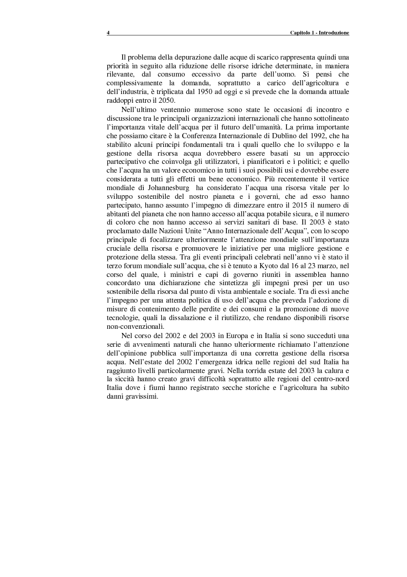 Anteprima della tesi: Caratteristiche chimico-fisiche e morfologiche del fango attivo di impianti MBR per la rimozione dei nutrienti, Pagina 5