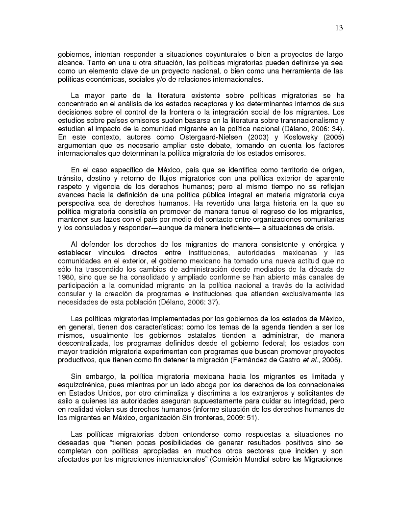 Anteprima della tesi: Las actividades del Instituto de los Mexicanos en el Exterior en Minnesota: Aciertos y Desaciertos, percepciones de migrantes, Pagina 14