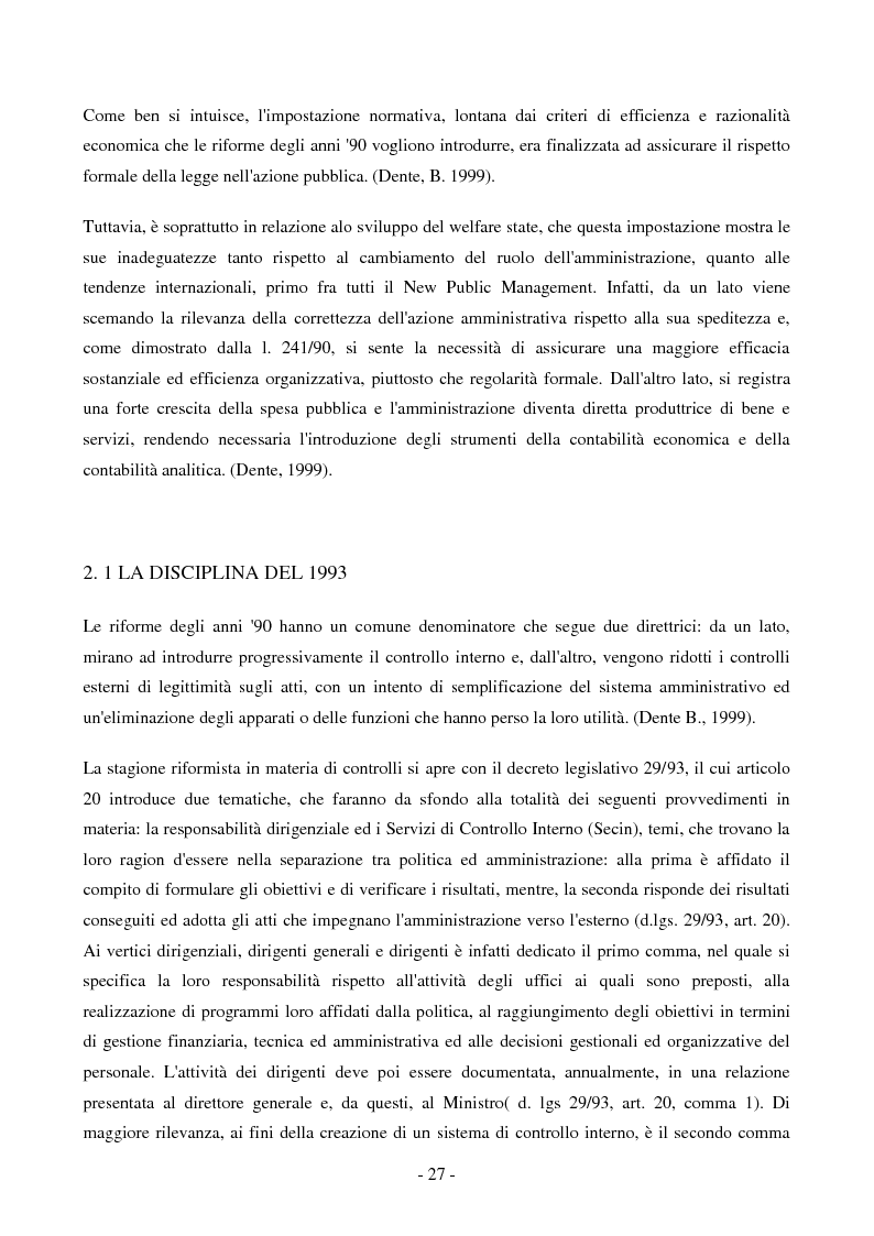 Estratto dalla tesi: Il controllo e la pianificazione strategica nelle amministrazioni centrali: evoluzione e prospettive di sviluppo