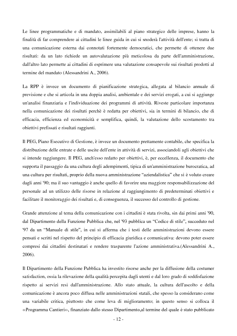 Anteprima della tesi: Il controllo e la pianificazione strategica nelle amministrazioni centrali: evoluzione e prospettive di sviluppo, Pagina 5