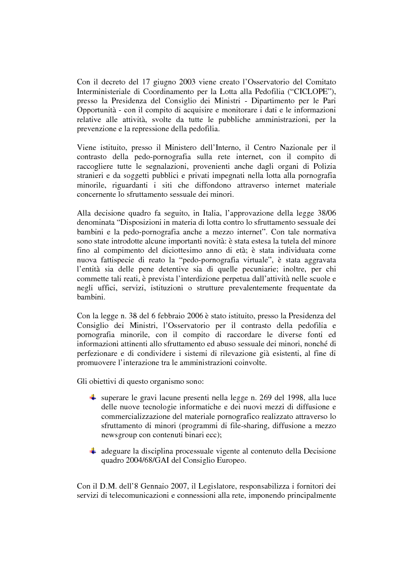 Anteprima della tesi: Tool e metodologie informatiche per il contrasto alla pedofilia online ed alla pedo-pornografia, Pagina 8