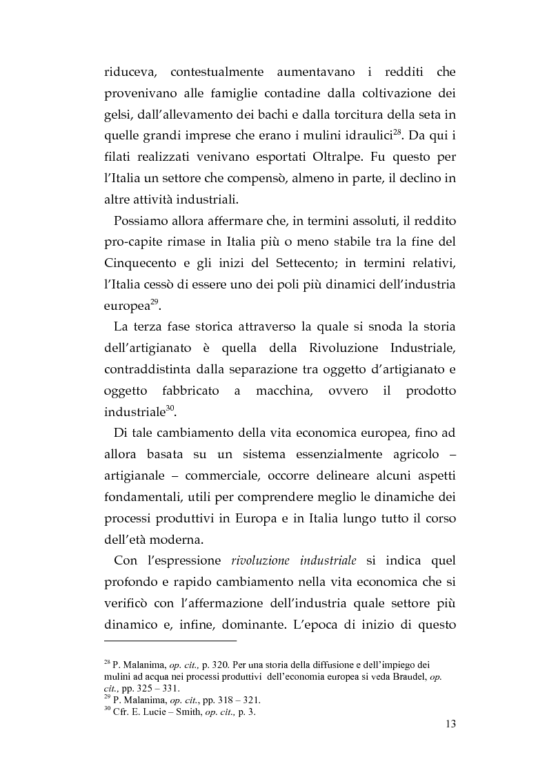 Anteprima della tesi: Le attività artigianali di Capitanata dal Decennio Francese all'Unità, Pagina 11