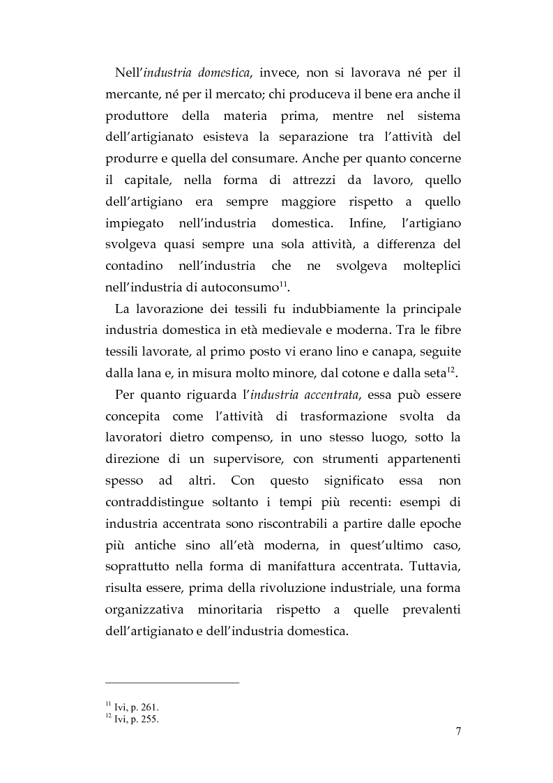 Anteprima della tesi: Le attività artigianali di Capitanata dal Decennio Francese all'Unità, Pagina 5