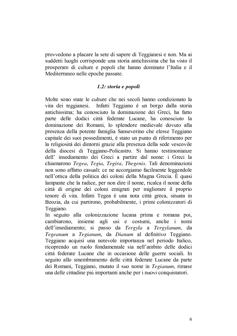 Anteprima della tesi: Il dialetto di Teggiano, Pagina 4