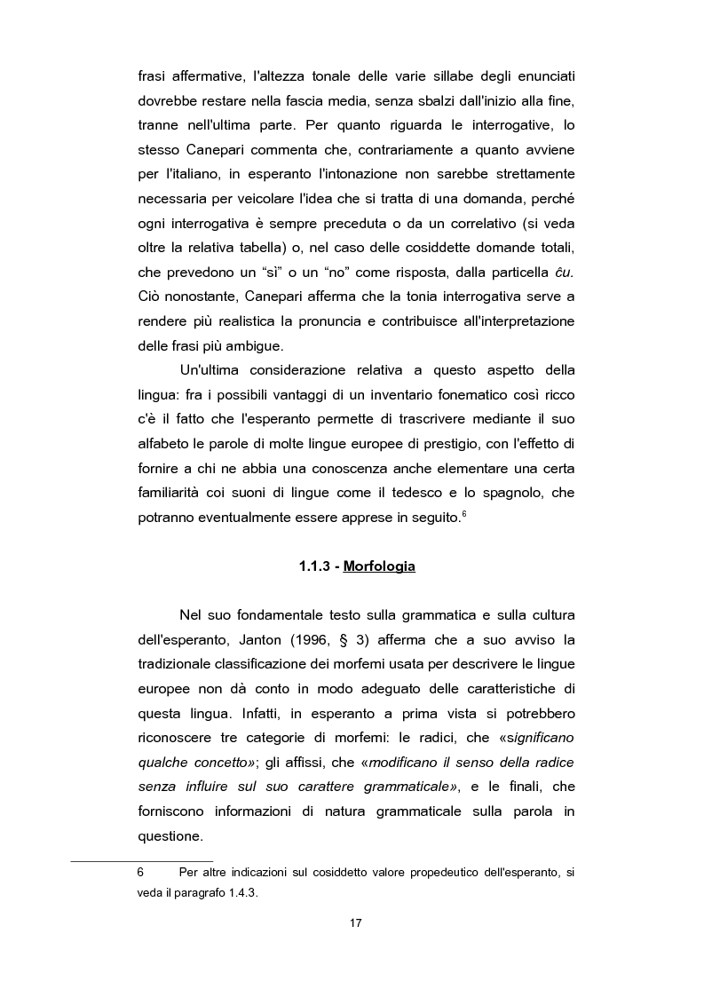 Anteprima della tesi: L'esperanto: la storia, la comunità, le problematiche, la lingua, Pagina 14