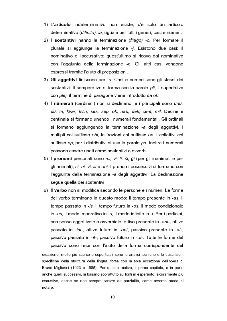 Anteprima della tesi: L'esperanto: la storia, la comunità, le problematiche, la lingua, Pagina 7