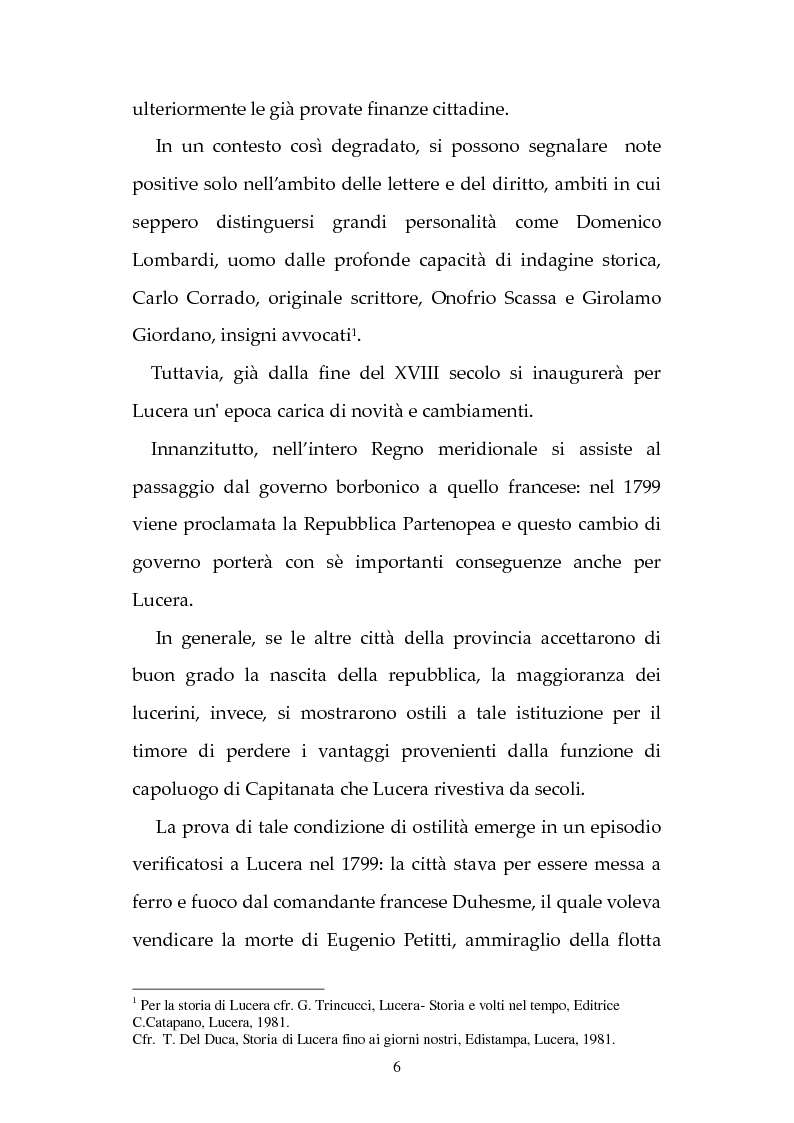 Anteprima della tesi: Una famiglia dell'elite lucerina: i Bonghi nel primo Ottocento, Pagina 3